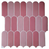 Stick on Tiles Australia Pink Feather Stick on Tile (10 Pack)