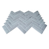 Stick on Tiles Australia Light Grey Herringbone Stick on Tile (10 Pack)
