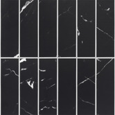 Stick on Tiles Australia Matte Black Marble Kit Kat Stick on Tile (10 Pack)