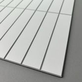 Stick on Tiles Australia Matte White Kit Kat Stick on Tile (10 Pack)