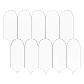 Stick on Tiles Australia White Feather Stick on Tile (10 Pack)
