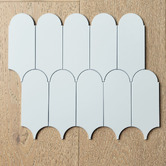 Stick on Tiles Australia White Feather Stick on Tile (10 Pack)