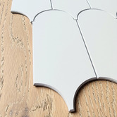 Stick on Tiles Australia White Feather Stick on Tile (10 Pack)