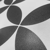 Stick on Tiles Australia Black &amp; White Star Decorative Stick on Tile (10 Pack)