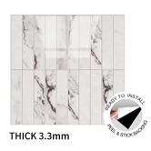 Stick on Tiles Australia Light Grey Kit Kat Stick on Tile (10 Pack)