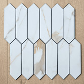 Stick on Tiles Australia White Picket Stick on Tile (10 Pack)