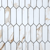 Stick on Tiles Australia White Picket Stick on Tile (10 Pack)