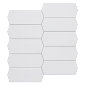 Stick on Tiles Australia Peel &amp; Stick White Picket Stick on Tile (10 Pack)