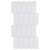 Stick on Tiles Australia Peel &amp; Stick White Picket Stick on Tile (10 Pack)