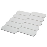 Stick on Tiles Australia Peel &amp; Stick White Picket Stick on Tile (10 Pack)