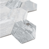 Stick on Tiles Australia Peel &amp; Stick Light Grey Hexagon Stick on Tile (10 Pack)