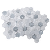 Stick on Tiles Australia Peel &amp; Stick Light Grey Hexagon Stick on Tile (10 Pack)