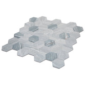 Stick on Tiles Australia Peel &amp; Stick Light Grey Hexagon Stick on Tile (10 Pack)