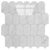 Stick on Tiles Australia Peel &amp; Stick Light Grey Feather Stick on Tile (10 Pack)