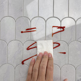 Stick on Tiles Australia Peel &amp; Stick Light Grey Feather Stick on Tile (10 Pack)