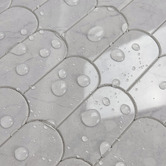 Stick on Tiles Australia Peel &amp; Stick Light Grey Feather Stick on Tile (10 Pack)