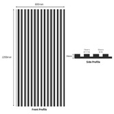 Stick on Tiles Australia Peel &amp; Stick 1200 x 600mm Acoustic Wall Panels