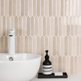 Stick on Tiles Australia Peel &amp; Stick Natural Picket Stick on Tile (10 Pack)