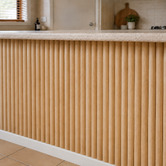 Stick on Tiles Australia Mikos 1200 x 600mm Oak Grain Flexible Demi Round Wall Panels