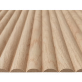 Stick on Tiles Australia Mikos 1200 x 600mm Oak Grain Flexible Demi Round Wall Panels