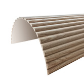 Stick on Tiles Australia Mikos 1200 x 600mm Oak Grain Flexible Demi Round Wall Panels
