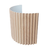 Stick on Tiles Australia Mikos 1200 x 600mm Oak Grain Flexible Demi Round Wall Panels