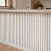 Stick on Tiles Australia Mikos 1200 x 600mm Primed Flexible Demi Round Wall Panels