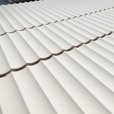 Stick on Tiles Australia Mikos 1200 x 600mm Primed Flexible Scallop Wall Panels