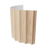 Stick on Tiles Australia Mikos 1200 x 600mm Oak Grain Flexible Scallop Wall Panels