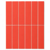 Stick on Tiles Australia Peel &amp; Stick Matte Orange Subway Stick on Tile (24 Pack)