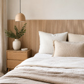Stick on Tiles Australia Mikos 1200 x 600mm Natural Birch Flexible Slat Wall Panels