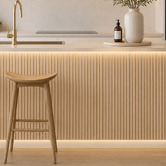 Stick on Tiles Australia Mikos 1200 x 600mm Oak Grain Flexible Demi Round Wall Panels