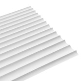 Stick on Tiles Australia Mikos 1200 x 600mm Primed Flexible Scallop Wall Panels