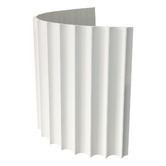 Stick on Tiles Australia Mikos 1200 x 600mm Primed Flexible Scallop Wall Panels