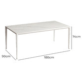 Casa Cora Innovation S Stone Indoor/Outdoor Dining Table