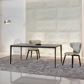 Casa Cora Black Sandstone Innovation S Indoor/Outdoor Dining Table