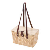 Sunday Homewares 4 Person Barossa Picnic Basket with Peach Lining Set
