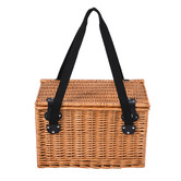 Sunday Homewares 4 Person Hunter Willow Picnic Basket Set