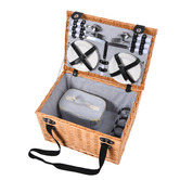 Sunday Homewares 4 Person Hunter Willow Picnic Basket Set