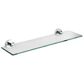 Bianka Loui Stainless Steel &amp; Glass Bathroom Shelf
