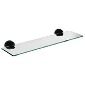Bianka Loui Stainless Steel &amp; Glass Bathroom Shelf