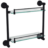 Bianka Loui Stainless Steel &amp; Glass Double Bathroom Shelf