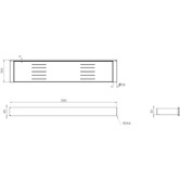 Bianka The Gabe Stainless Steel Bathroom Shelf