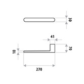 Bianka Huntingwood 270mm Stainless Steel Hand Towel Holder