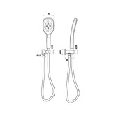 Bianka Huntingwood Hand-held Shower With Wall Bracket