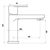 Bianka The Gabe Leva Basin Mixer