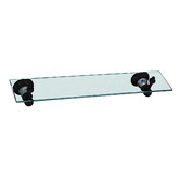 Bianka Noosa Brass &amp; Glass Bathroom Shelf