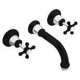 Bianka 3 Piece Noosa Brass Bath Spout &amp; Wall Mixer Set
