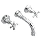 Bianka 3 Piece Noosa Brass Bath Spout &amp; Wall Mixer Set