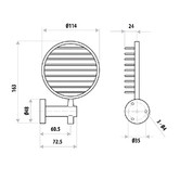 Bianka Elle Stainless Steel Soap Basket
